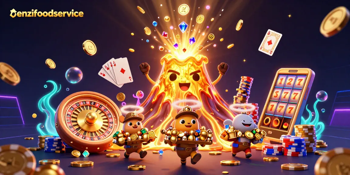 Experience thrilling gameplay with renzifoodservice as golden coins and treasures burst forth!