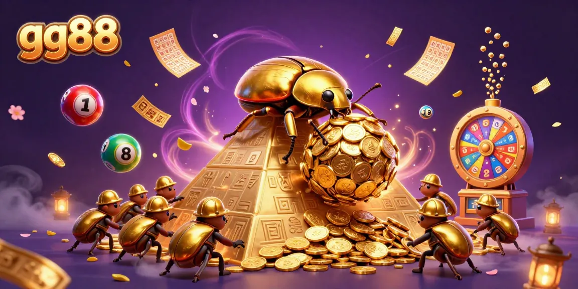Engage in exciting online gaming experiences at gg88 with dynamic elements like lottery balls and golden tickets.