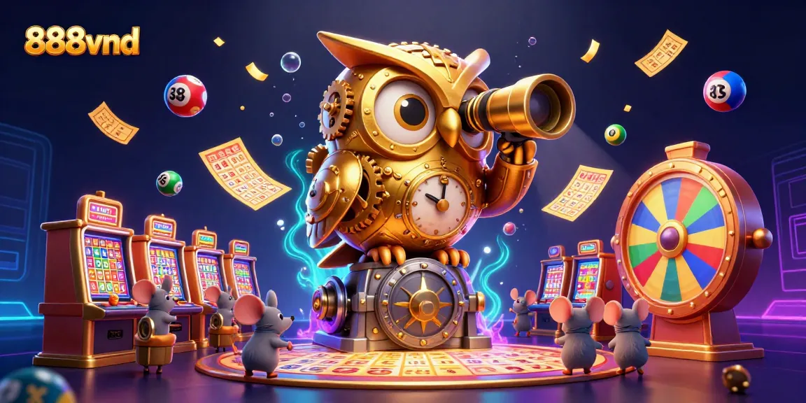 Experience thrilling games at 888vnd with colorful elements and a vibrant casino atmosphere.