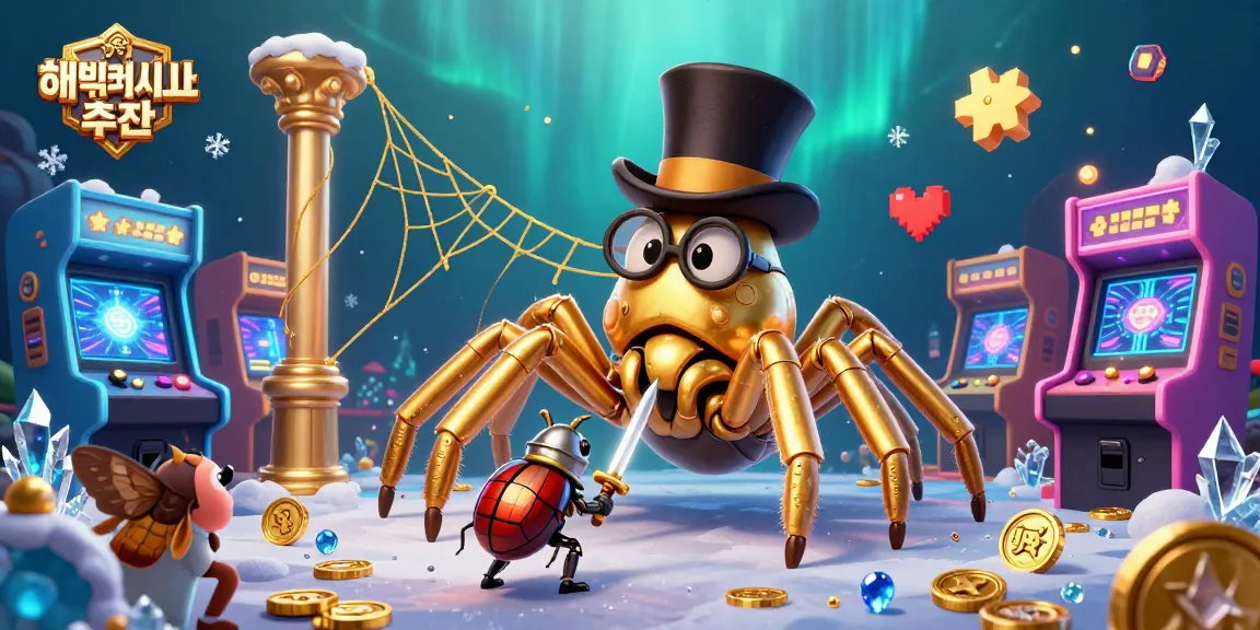 Engage with exciting 해외배팅사이트 추천 through captivating 3D casino scene featuring unique characters and bright game elements.