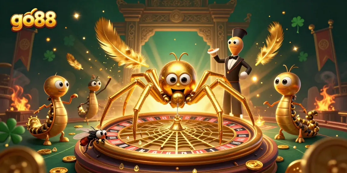 Experience thrilling bets at go88 with a vibrant 3D portrayal of casino elements and characters.