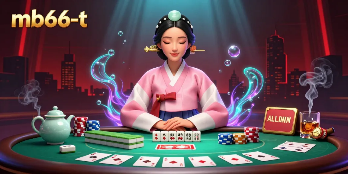 Engage with mb66-t's captivating casino experience featuring elegant Asian woman with poker elements.