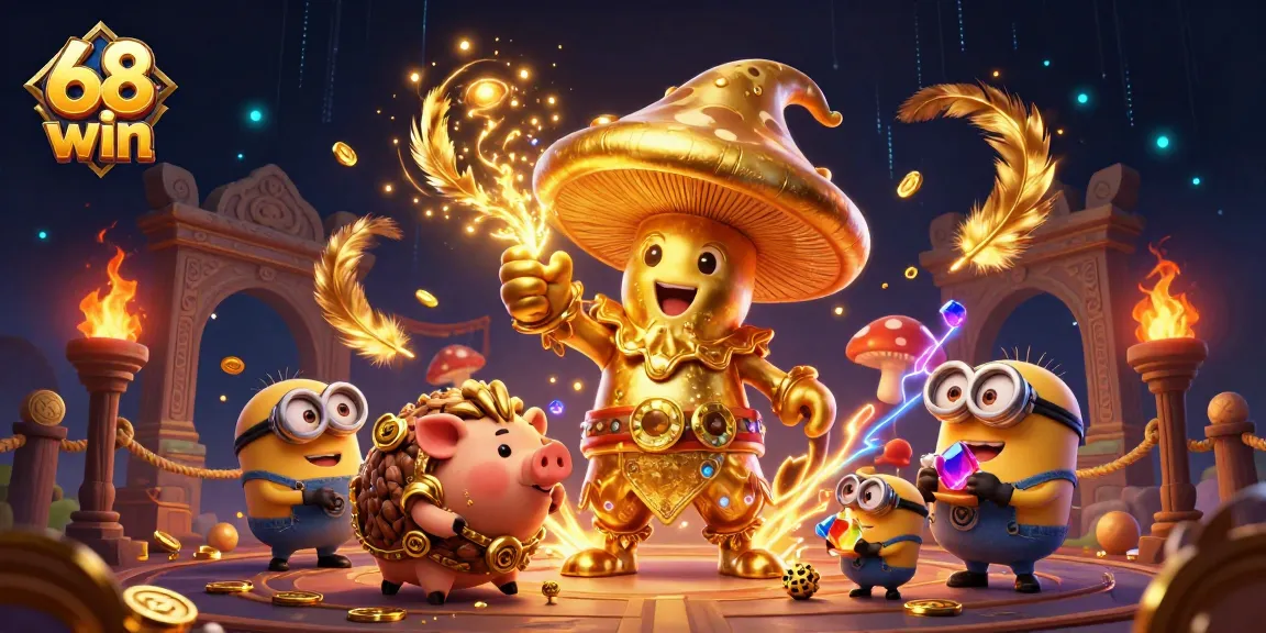 Experience the thrilling action at 68 win with magical elements, treasures, and vibrant casino themes.