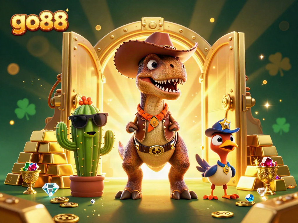 Win big with go88 in this exciting casino adventure featuring vibrant characters and treasures!