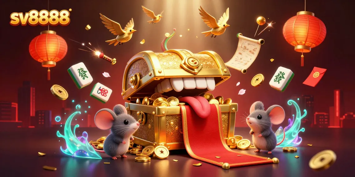 Engage with sv8888's thrilling lottery games surrounded by dynamic 3D elements and vibrant visuals.