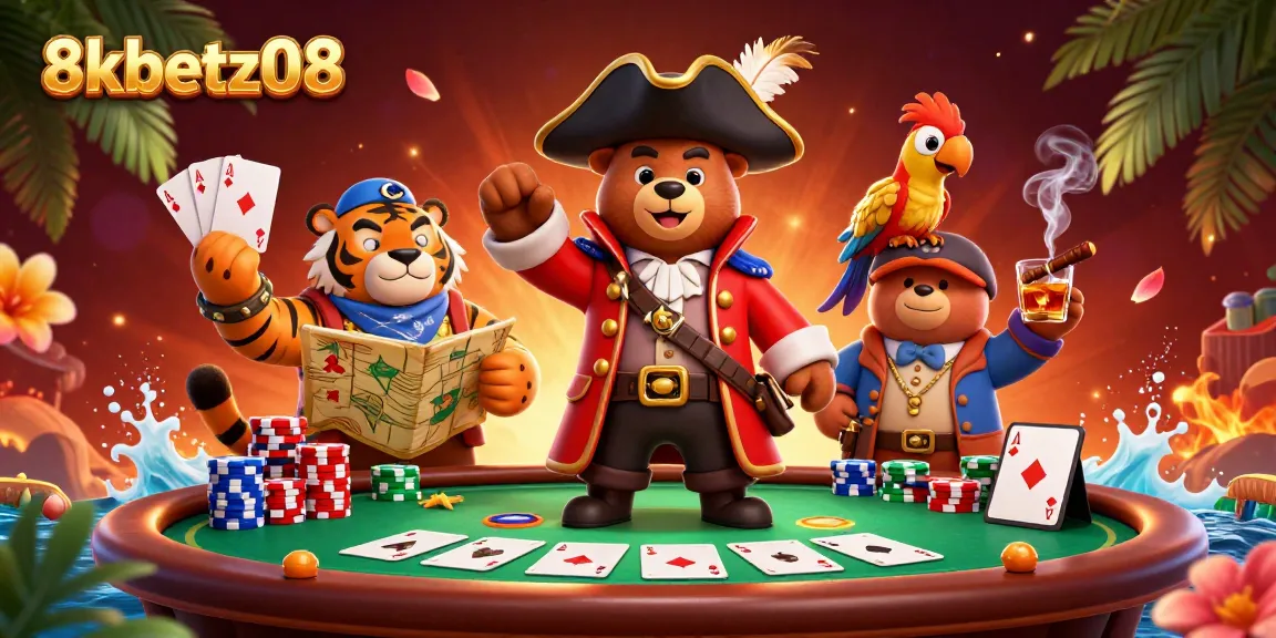 Experience thrilling moments at 8xbetz08 with vibrant poker gameplay, dynamic characters, and casino flair.