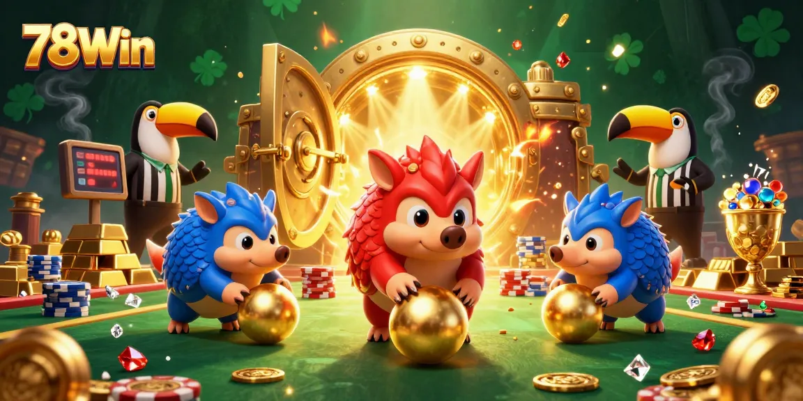 Experience thrilling bets and excitement at 78Win with vibrant pangolins and golden riches!
