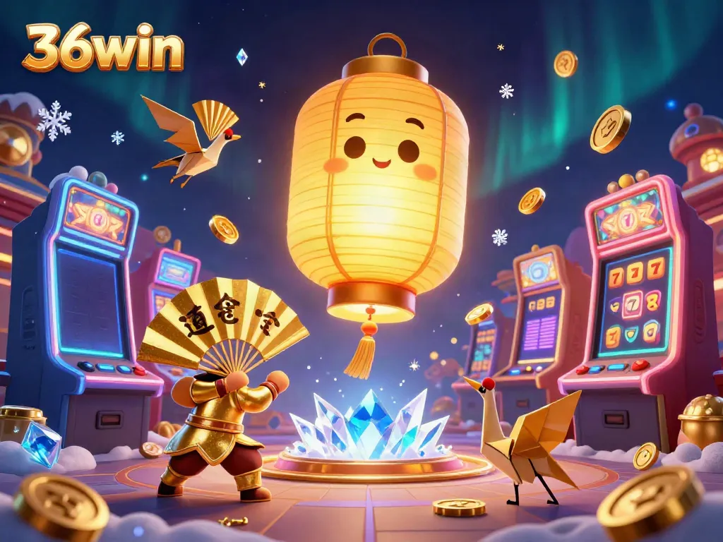 Experience the thrill of 36win's casino with vibrant character action and exciting slot elements.