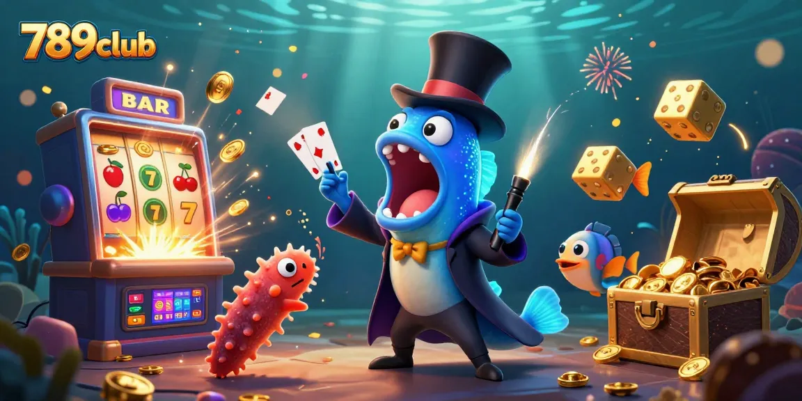 Experience the thrill of 789club casino with vibrant 3D illustrations of winnings and excitement.