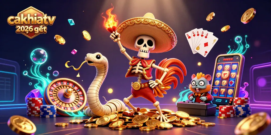 Experience the excitement of cakhiatv 2026 trực tiếp with vibrant characters and dynamic gambling elements.