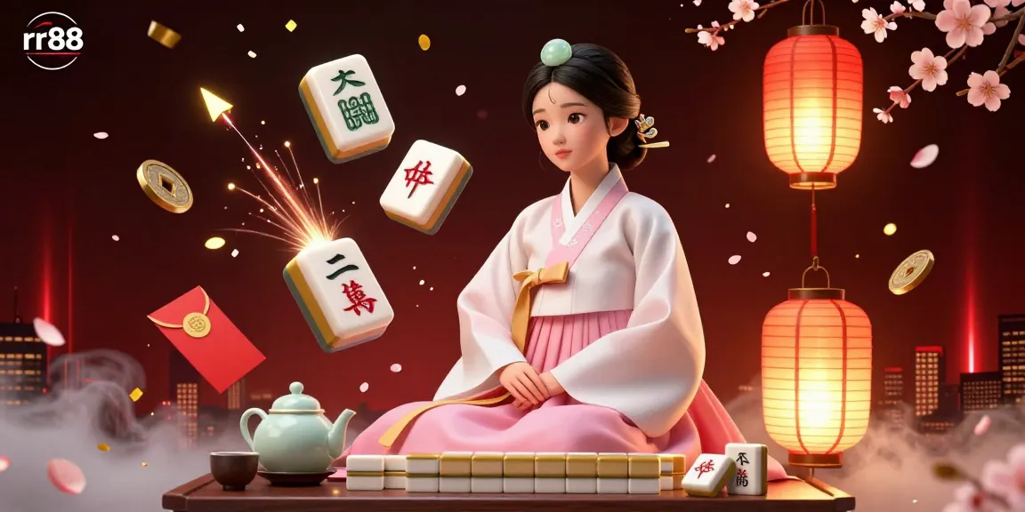Engage in thrilling online betting with rr88, featuring vibrant casino games and festive decorations.
