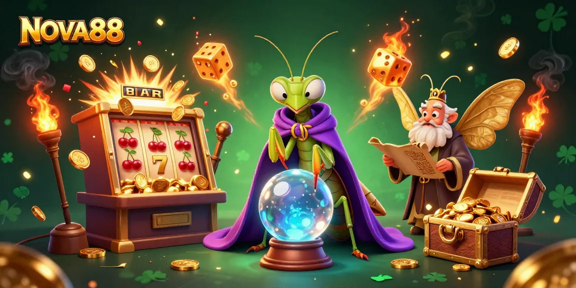 NOVA88 offers thrilling slot machine adventures with vibrant symbols and joyous celebrations of winnings.