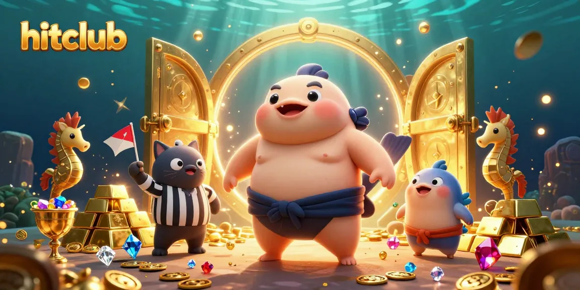 Engage in action at hitclub, where a fugu blowfish and friends celebrate with treasures and prizes.