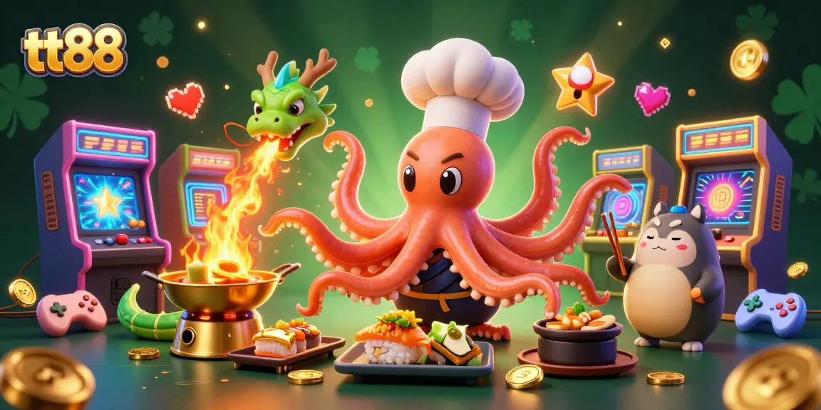 Experience thrilling jackpots with tt88 in this vibrant 3D casino scene showcasing dynamic elements and characters.