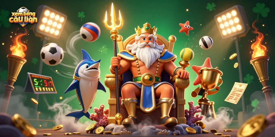 Experience xem bảng xếp hạng with dynamic sports elements and engaging 3D characters in action.
