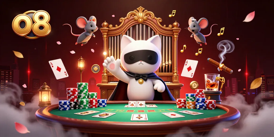 Experience the excitement of o8 gaming nights with vibrant poker action and lavish casino visuals.