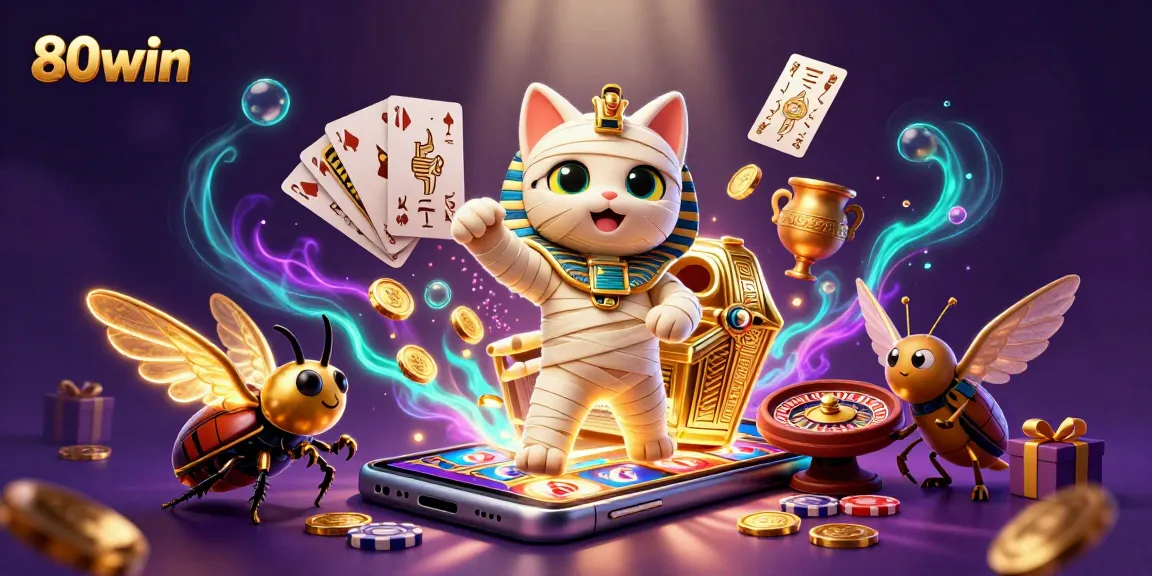Experience exhilarating gameplay at 80win with a lively Egyptian theme and captivating slots.
