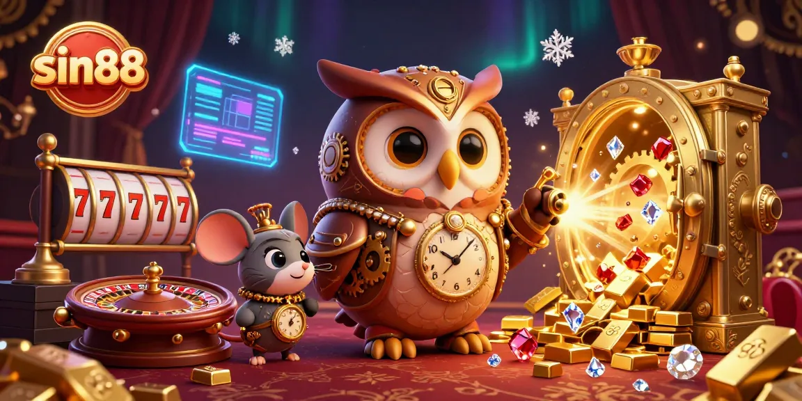 Engage with sin88's immersive casino adventure featuring enchanting 3D characters and gambling treasures.