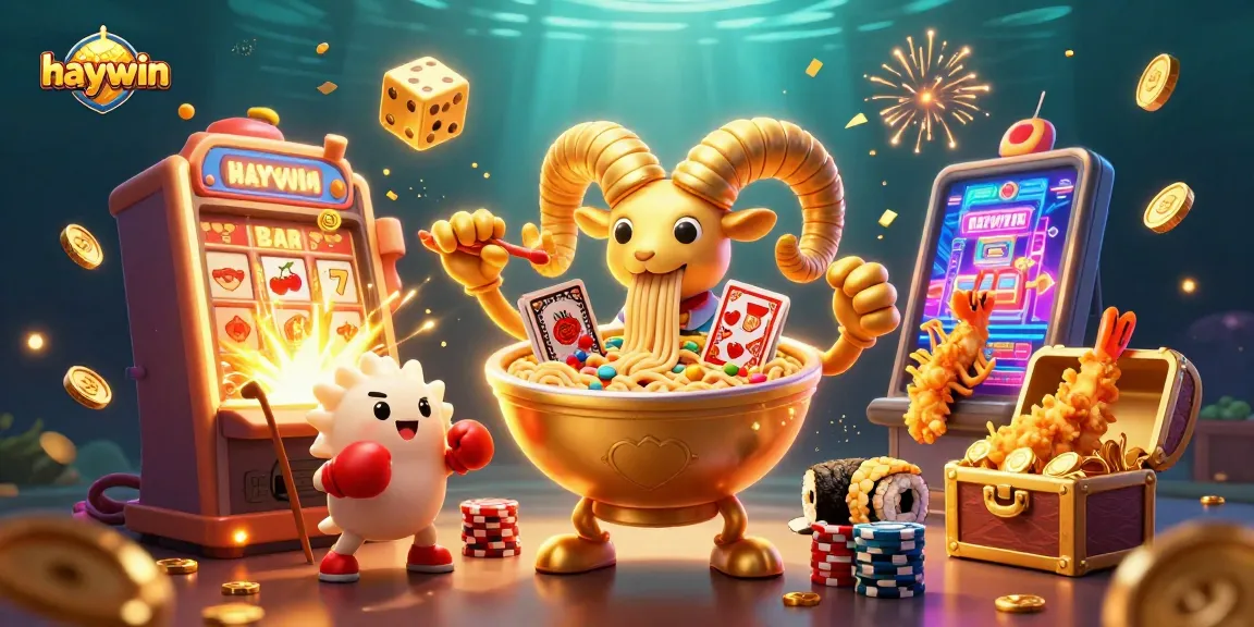 Haywin showcases vibrant casino action with dynamic characters and a jackpot explosion in a captivating scene.