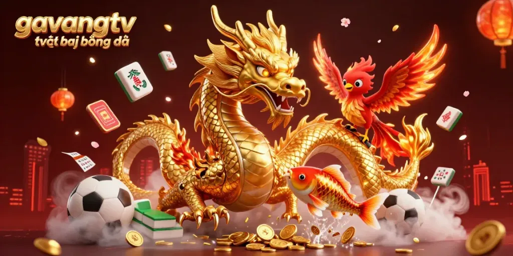 Experience the excitement of gavangtv trực tiếp bóng đá with vibrant characters and animated elements.
