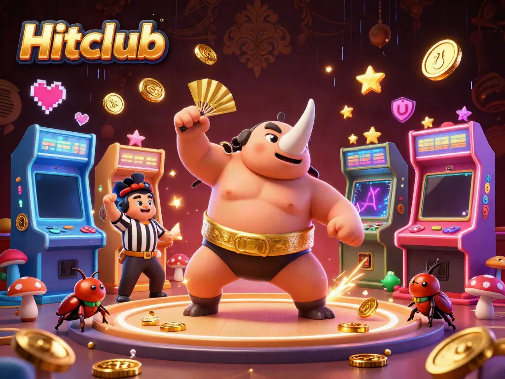Win big with Hitclub's electrifying games as the rhinoceros beetle champion tempts fortune with winning strategies.