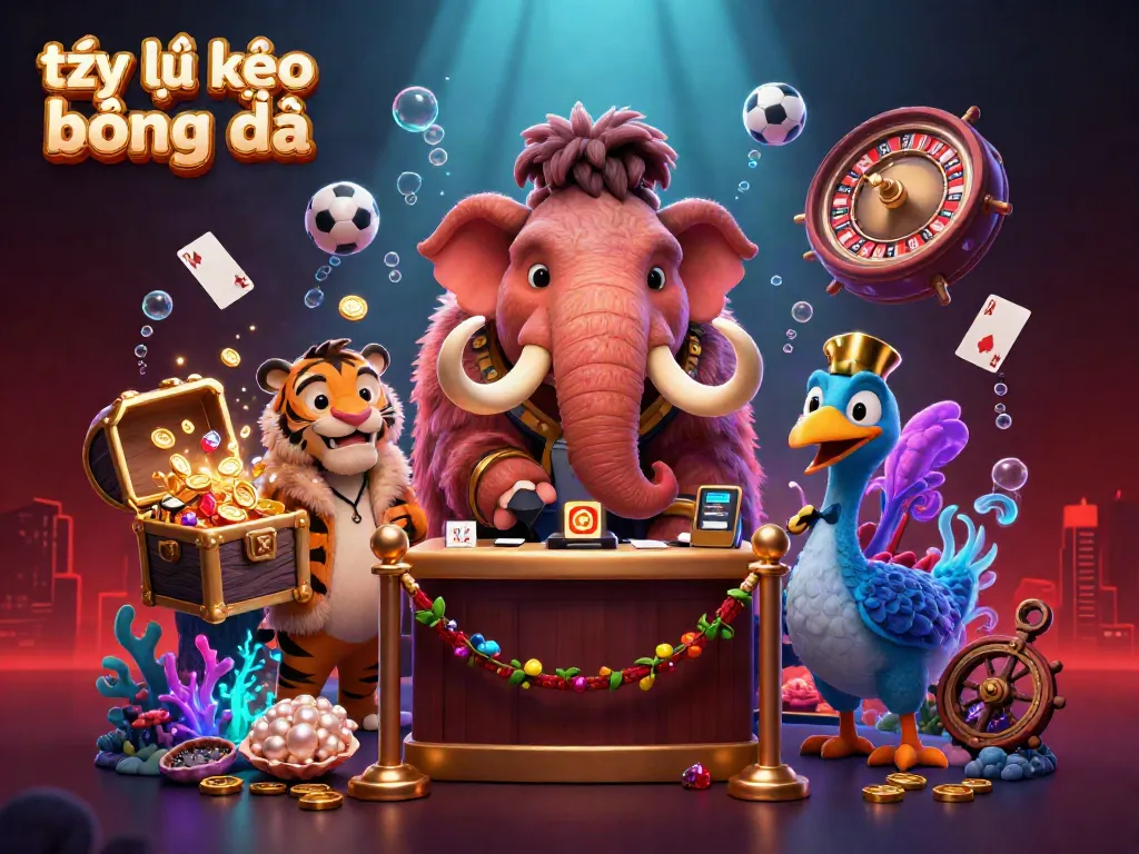 Experience the thrill of tỷ lệ kèo bóng đá in this vibrant, immersive casino scene.