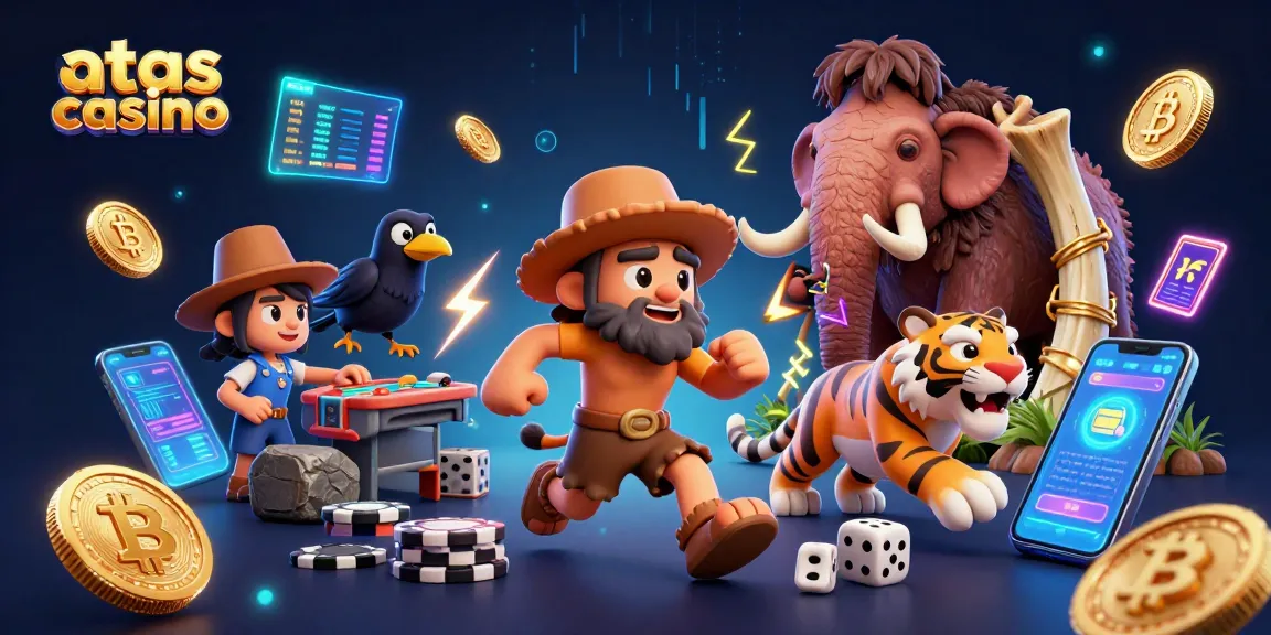 Engage in thrilling gameplay at atas casino with vibrant characters and dynamic casino elements.