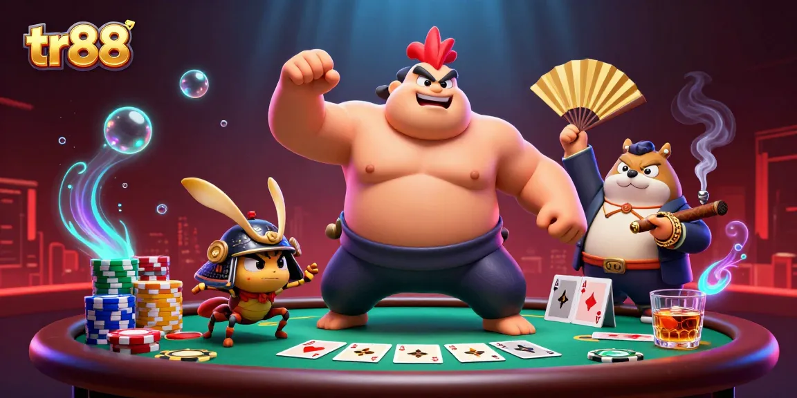 Join the excitement at tr88 with an animated scene featuring epic casino action and vibrant characters.