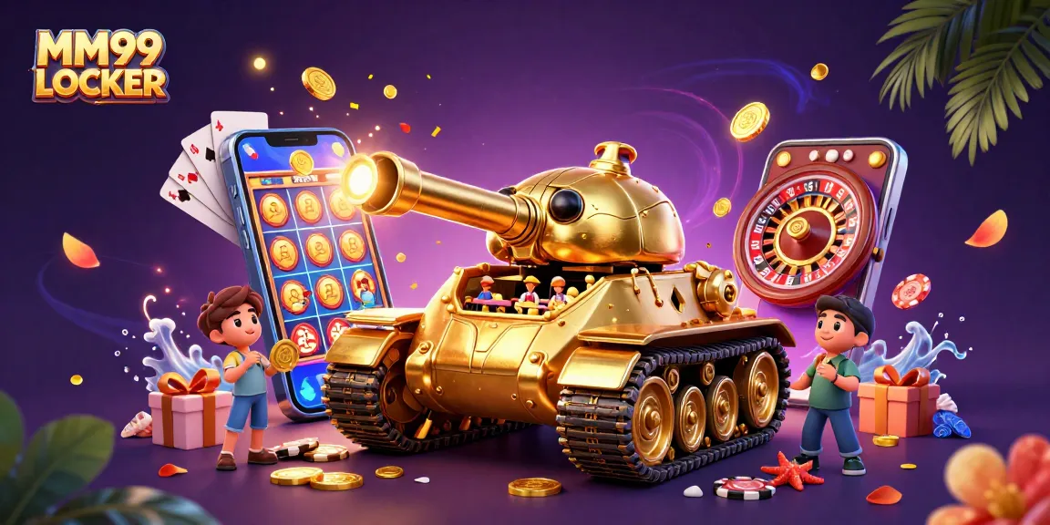 Experience the thrill of casino adventures at MM99 LOCKER with an exciting 3D gaming scene.