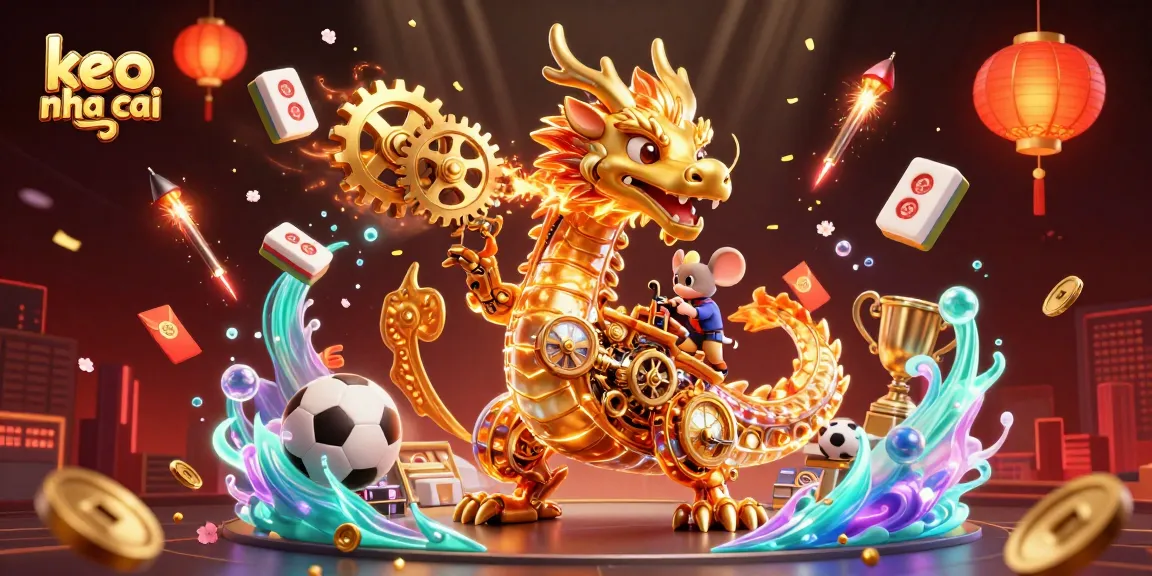 Engage with keo nha cai as a thrilling dragon adds dynamic sports elements and bright decorations.