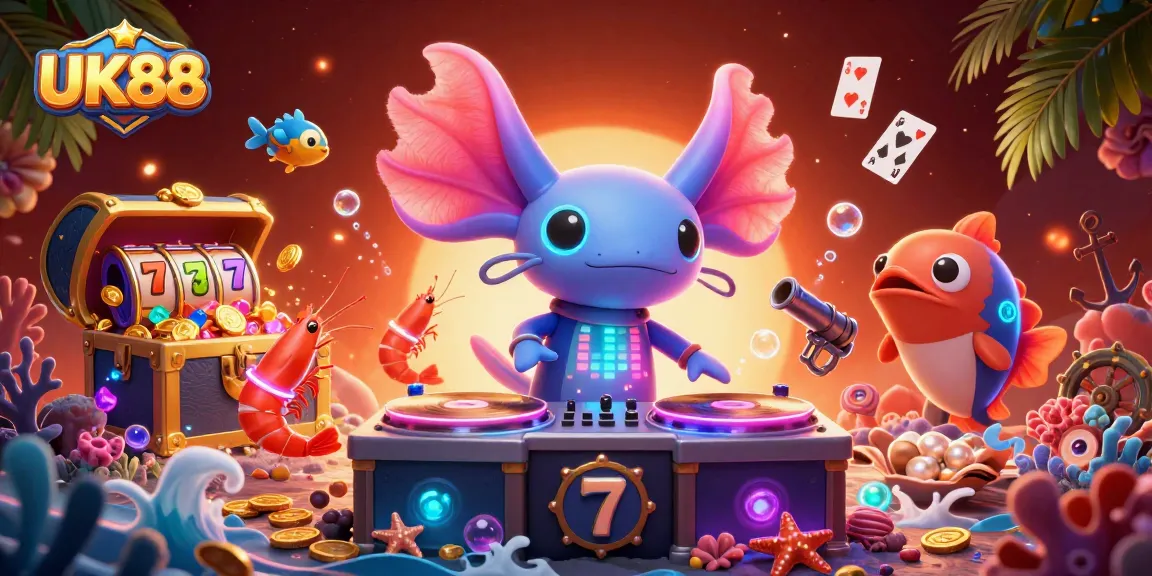 Experience dynamic gaming at UK88 with a vibrant underwater casino scene.