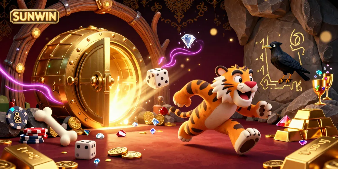 SUNWIN invites players to win big with engaging 3D casino games featuring vibrant treasure elements.
