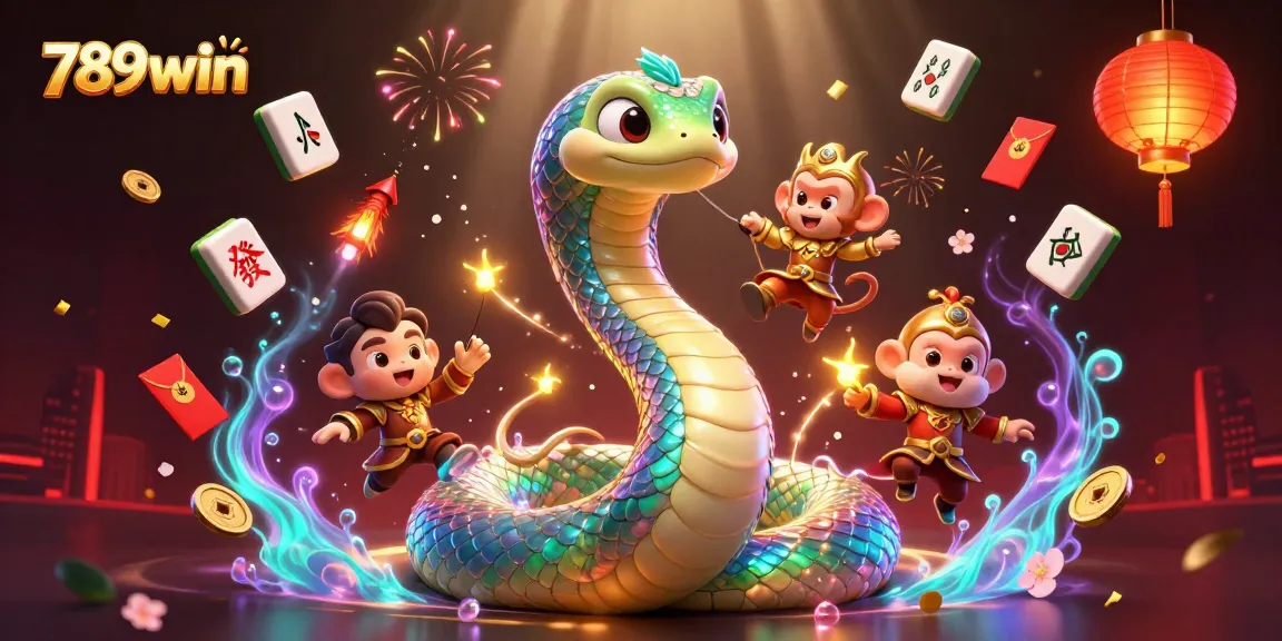 Engage with the exciting world of 789win, featuring vibrant casino elements in a dynamic illustration.