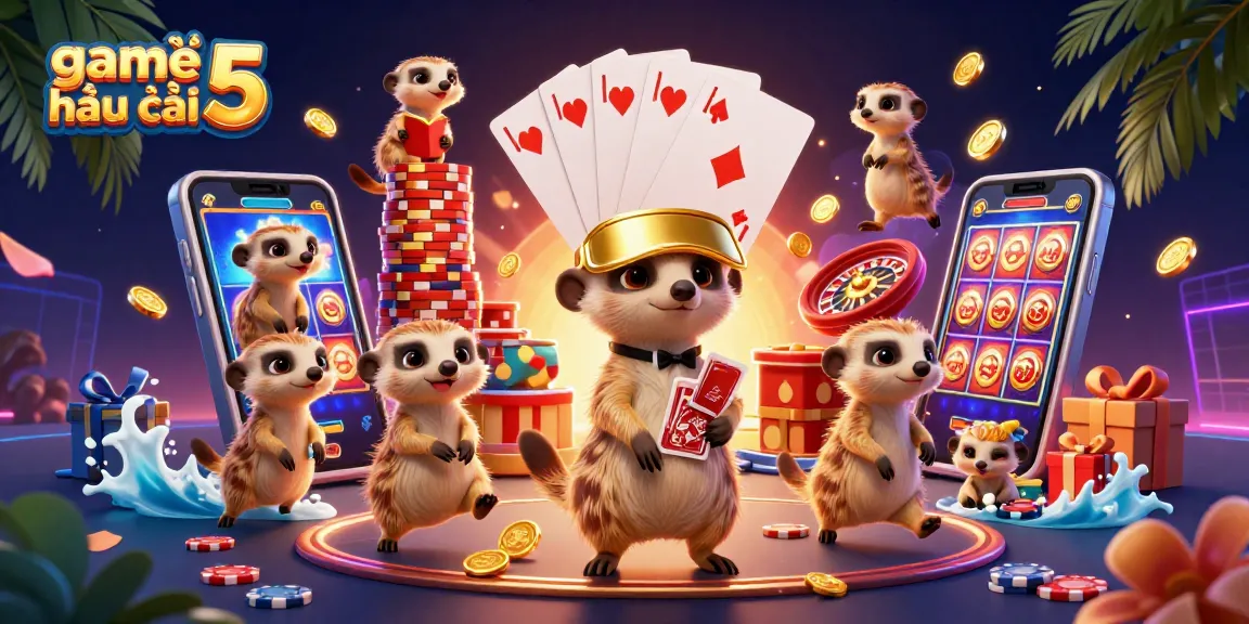 Experience thrilling fun with game bài kèo nhà cái 5 as meerkats dominate the casino scene.