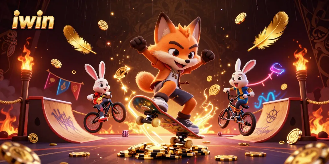 Experience winning strategies with iwin in vibrant casino-themed 3D illustration