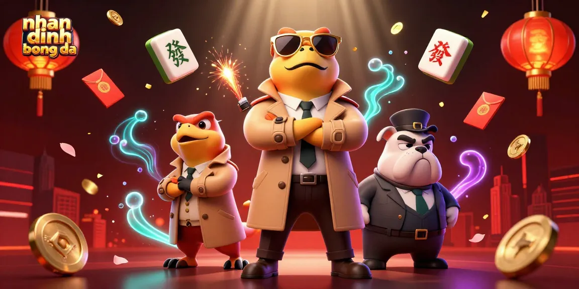 Experience the excitement of nhan dinh bong da with raptors in a trench coat entering a casino VIP lounge.