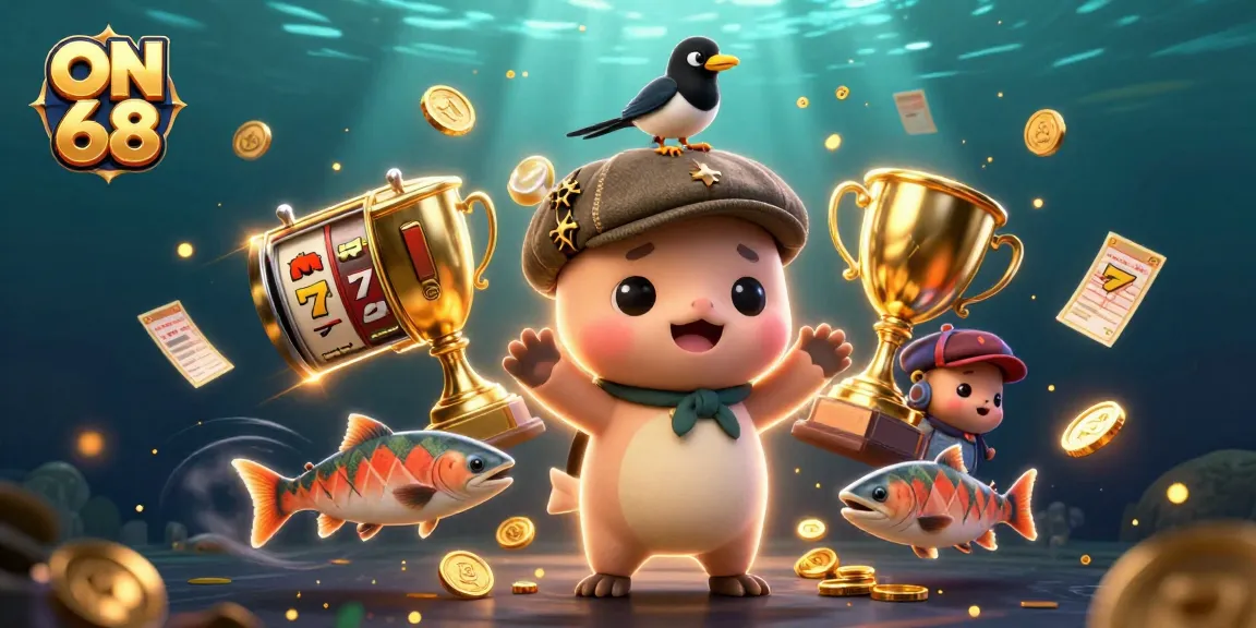 Enjoy exciting games at ON 68 with captivating visuals of slots and lucky symbols