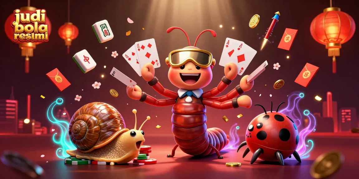 Experience the thrill of judi bola resmi with a cartoon dealer and vibrant betting elements.