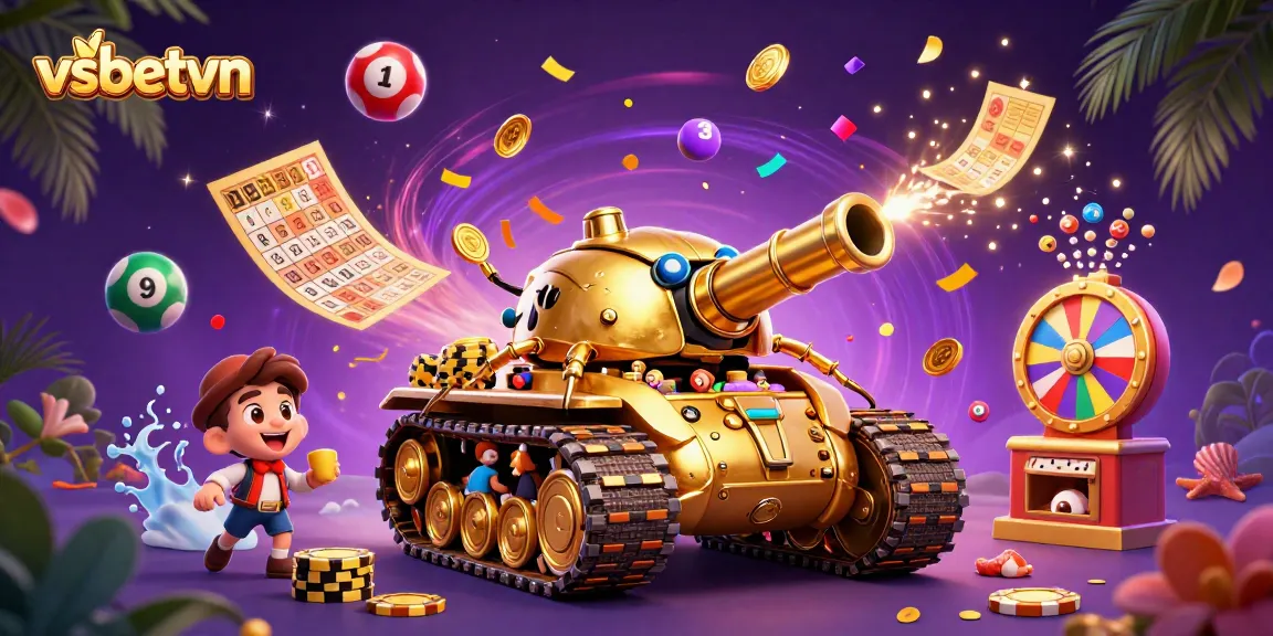 Engage with vsbetvn while experiencing a vibrant casino world in a fun, animated setting.