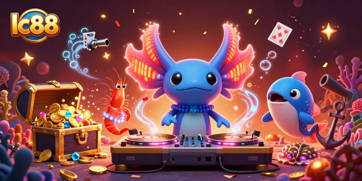 Engage with lc88 at a vibrant online casino experience showcasing fun characters and dynamic gaming elements.